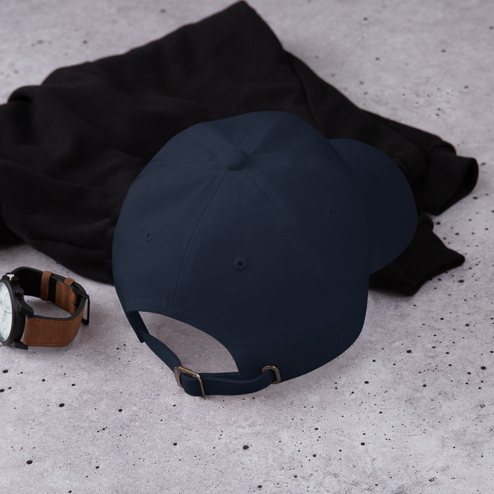 Adjustable Low-Profile Cap with Flame-Inspired Design