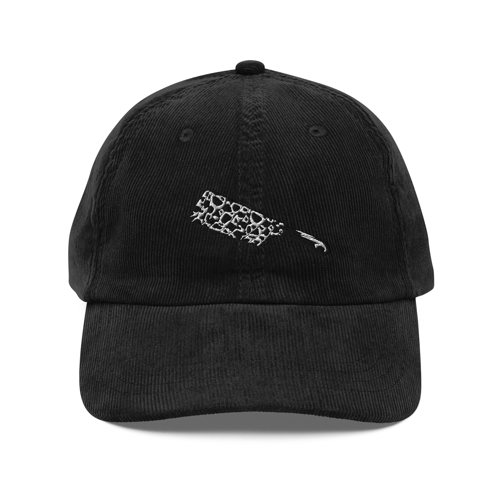 Embroidered Cotton Corduroy Cap