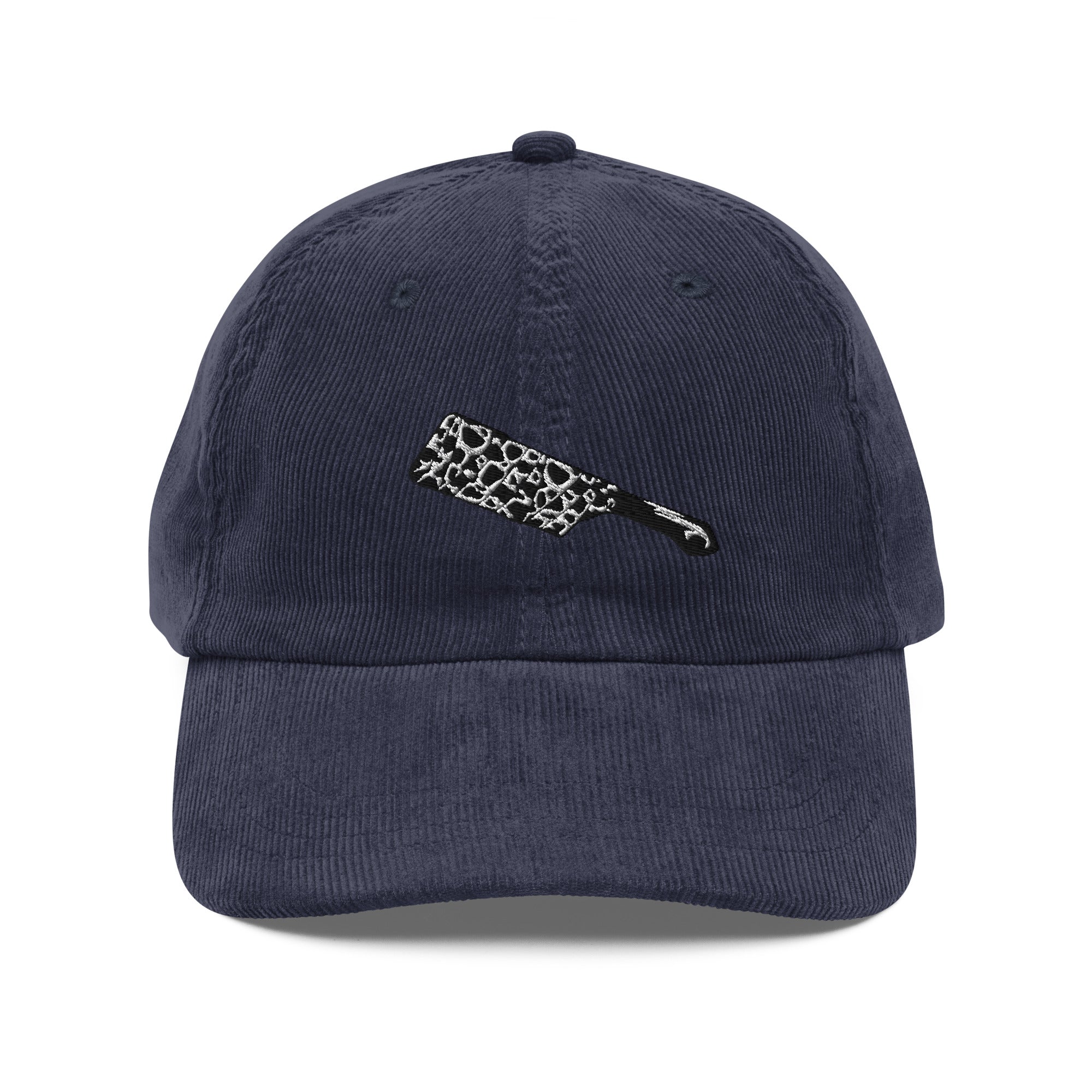 Embroidered Cotton Corduroy Cap